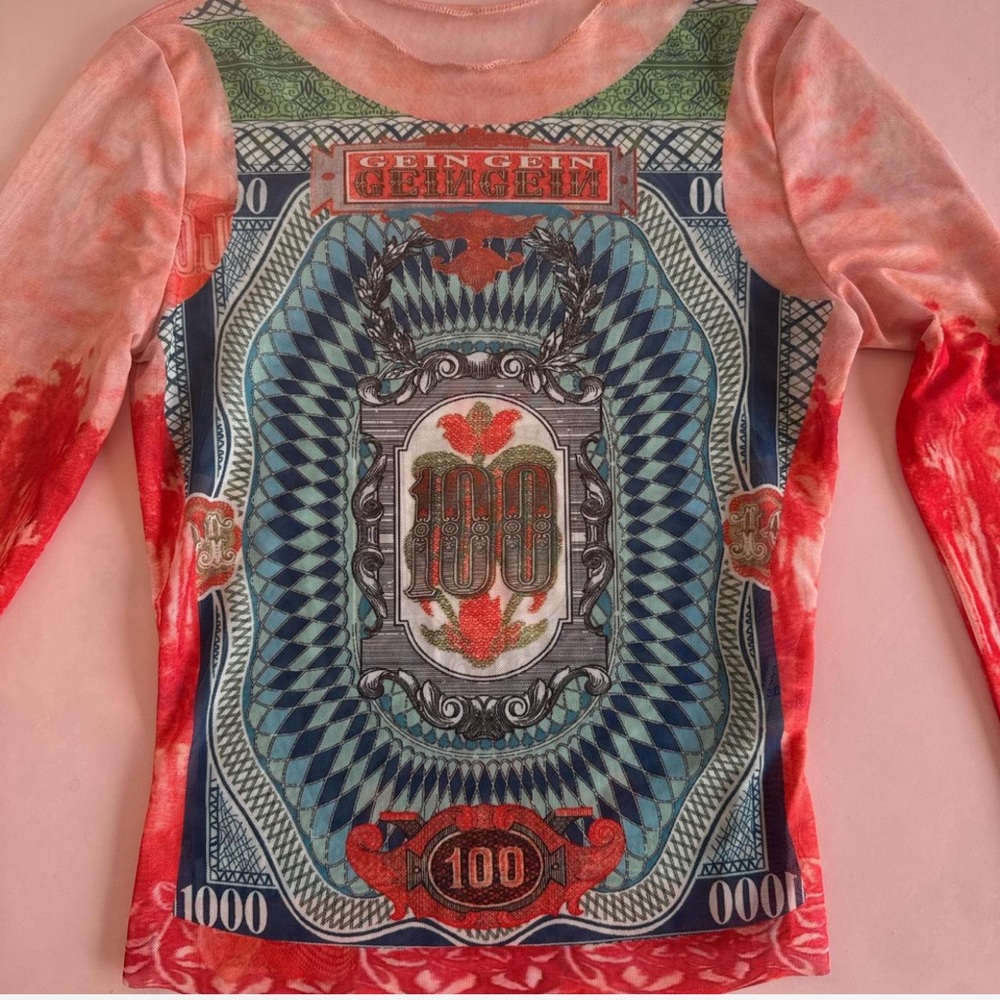 Colorful Graphic Mesh Shirt (s)